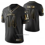 Camiseta NFL Limited Cincinnati Bengals Andy Dalton Golden Edition Negro