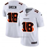 Camiseta NFL Limited Cincinnati Bengals Green Logo Dual Overlap Blanco