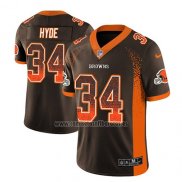 Camiseta NFL Limited Cleveland Browns Carlos Hyde Marron 2018 Rush Drift Fashion