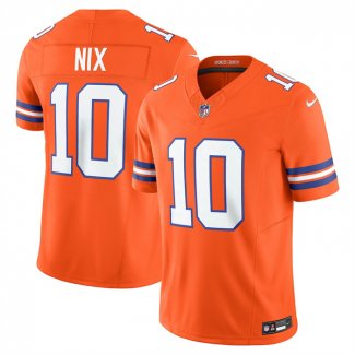 Camiseta NFL Limited Denver Broncos Bo Nix Vapor F.U.S.E. Naranja