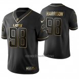 Camiseta NFL Limited Detroit Lions Damon Harrison Golden Edition Negro