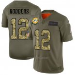 Camiseta NFL Limited Green Bay Packers Rodgers 2019 Salute To Service Verde