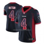 Camiseta NFL Limited Houston Texans Deshaun Watson Azul 2018 Rush Drift Fashion
