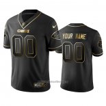 Camiseta NFL Limited Kansas City Chiefs Personalizada Golden Edition Negro