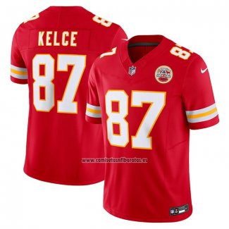 Camiseta NFL Limited Kansas City Chiefs Travis Kelce Vapor F.U.S.E. Rojo