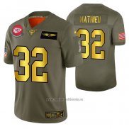 Camiseta NFL Limited Kansas City Chiefs Tyrann Mathieu 2019 Salute To Service Verde