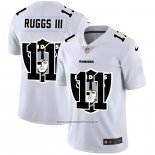 Camiseta NFL Limited Las Vegas Raiders Ruggs III Logo Dual Overlap Blanco