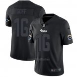 Camiseta NFL Limited Los Angeles Rams Goff Black Impact