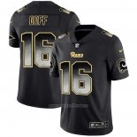 Camiseta NFL Limited Los Angeles Rams Goff Smoke Fashion Negro