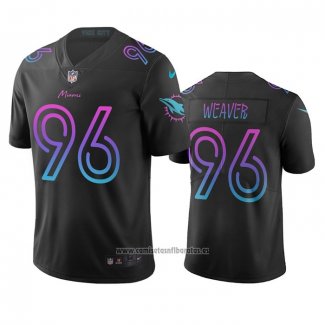 Camiseta NFL Limited Miami Dolphins Curtis Weaver Ciudad Edition Negro