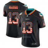 Camiseta NFL Limited Miami Dolphins Marino Rush USA Flag Negro
