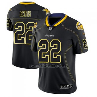 Camiseta NFL Limited Minnesota Vikings Harrison Smith Negro Color Rush 2018 Lights Out