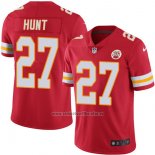 Camiseta NFL Limited Mujer Kansas City Chiefs 27 Kareem Hunt Rojo