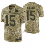 Camiseta NFL Limited New York Jets Josh Mccown 2018 Salute To Service Camuflaje