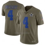 Camiseta NFL Limited Nino Dallas Cowboys 4 Prescott Verde