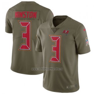 Camiseta NFL Limited Nino Tampa Bay Buccaneers 3 Winston 2017 Salute To Service Verde