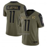 Camiseta NFL Limited Pittsburgh Steelers Chase Claypool 2021 Salute To Service Verde