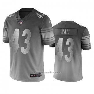 Camiseta NFL Limited Pittsburgh Steelers Derek Watt Silver Ciudad Edition Gris