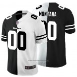 Camiseta NFL Limited Pittsburgh Steelers Montana Black White Split