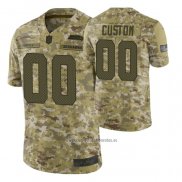 Camiseta NFL Limited Seattle Seahawks Personalizada Salute To Service Verde