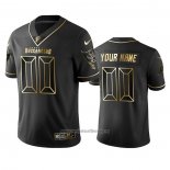 Camiseta NFL Limited Tampa Bay Buccaneers Personalizada Golden Edition Negro