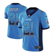 Camiseta NFL Limited Tennessee Titans Malcolm Butler Azul Luminoso 2018 Rush Drift Fashion