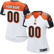 Camiseta NFL Mujer Cincinnati Bengals Personalizada Blanco