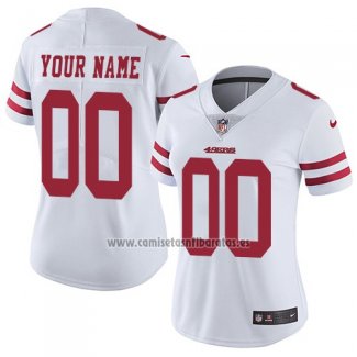 Camiseta NFL Mujer San Francisco 49ers Personalizada Blanco