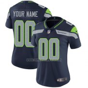 Camiseta NFL Mujer Seattle Seahawks Personalizada Azul