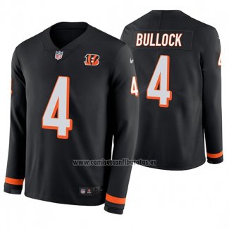 Camiseta NFL Therma Manga Larga Cincinnati Bengals Randy Bullock Negro