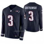 Camiseta NFL Therma Manga Larga New England Patriots Stephen Gostkowski Azul