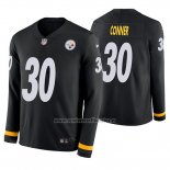 Camiseta NFL Therma Manga Larga Pittsburgh Steelers James Conner Negro