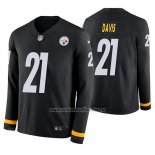Camiseta NFL Therma Manga Larga Pittsburgh Steelers Sean Davis Negro