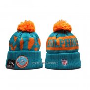 Gorro Beanie Miami Dolphins Verde Naranja