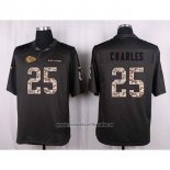 Camiseta NFL Anthracite Kansas City Chiefs Charles 2016 Salute To Service
