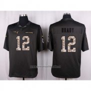 Camiseta NFL Anthracite New England Patriots Brady 2016 Salute To Service