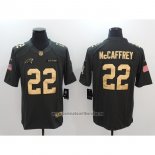 Camiseta NFL Anthracite Pcarolina Panthers 22 McCaffrey Limited 2016 Negro