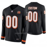 Camiseta NFL Cincinnati Bengals Personalizada Negro Therma Manga Larga