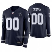 Camiseta NFL Dallas Cowboys Personalizada Azul Therma Manga Larga