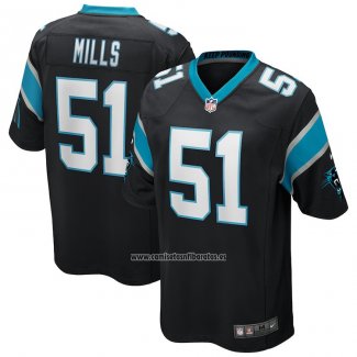 Camiseta NFL Game Carolina Panthers Sam Mills Retired Negro