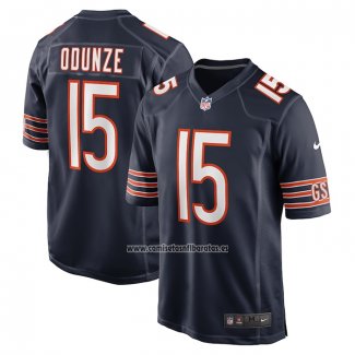 Camiseta NFL Game Chicago Bears Rome Odunze 2024 NFL Draft First Round Pick Azul