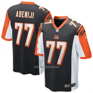 Camiseta NFL Game Cincinnati Bengals Hakeem Adeniji Negro