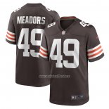 Camiseta NFL Game Cleveland Browns Nate Meadors Marron