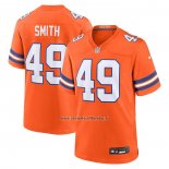 Camiseta NFL Game Denver Broncos Dennis Smith Mile High Collection 1977 Throwback Retired Naranja
