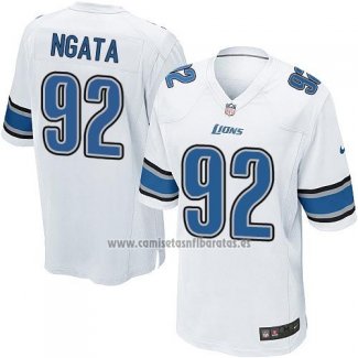 Camiseta NFL Game Detroit Lions Ngata Blanco