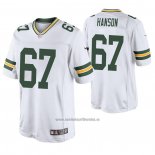 Camiseta NFL Game Green Bay Packers 67 Jake Hanson 2020 Blanco