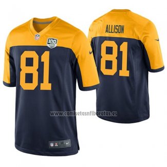 Camiseta NFL Game Green Bay Packers Geronimo Allison Azul 100th Anniversary Alternate