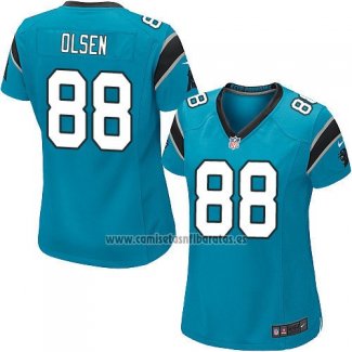 Camiseta NFL Game Mujer Carolina Panthers Olsen Azul