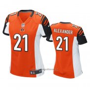 Camiseta NFL Game Mujer Cincinnati Bengals Mackensie Alexander Naranja