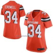 Camiseta NFL Game Mujer Cleveland Browns Crowell Naranja